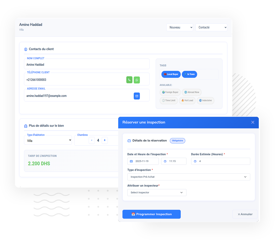 Plateforme inspection immobilière Maroc